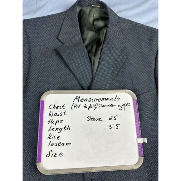 Givenchy Monsieur Men's Sport Coat Blazer Jacket Blue Long Sleeve Business - Picture 9 of 9